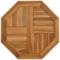 vidaXL Tischplatte 50x50x2,5 cm Achteckig Massivholz Teak vidaXL Tischplatte 50x50x2,5 cm Achteckig Massivholz Teak