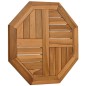 vidaXL Tischplatte 50x50x2,5 cm Achteckig Massivholz Teak vidaXL Tischplatte 50x50x2,5 cm Achteckig Massivholz Teak