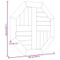 vidaXL Tischplatte 50x50x2,5 cm Achteckig Massivholz Teak vidaXL Tischplatte 50x50x2,5 cm Achteckig Massivholz Teak