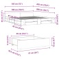 vidaXL Bettgestell mit Schubladen Weiß 180x200 cm Holzwerkstoff vidaXL Bettgestell mit Schubladen Weiß 180x200 cm Holzwerkstoff