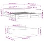 vidaXL Bettgestell mit Schubladen Braun Eichen-Optik 180x200 cm vidaXL Bettgestell mit Schubladen Braun Eichen-Optik 180x200 cm