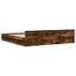 vidaXL Bettgestell mit Schubladen Räuchereiche 180x200cm Holzwerkstoff vidaXL Bettgestell mit Schubladen Räuchereiche 180x200cm Holzwerkstoff