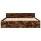 vidaXL Bettgestell mit Schubladen Räuchereiche 160x200cm Holzwerkstoff vidaXL Bettgestell mit Schubladen Räuchereiche 160x200cm Holzwerkstoff
