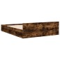 vidaXL Bettgestell mit Schubladen Räuchereiche 160x200cm Holzwerkstoff vidaXL Bettgestell mit Schubladen Räuchereiche 160x200cm Holzwerkstoff