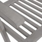 Verstellbare Gartenstühle mit Auflagen 8 Stk. Grau Akazienholz Verstellbare Gartenstühle mit Auflagen 8 Stk. Grau Akazienholz