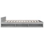 vidaXL Bettgestell mit Schubladen Grau Sonoma 150x200 cm Holzwerkstoff vidaXL Bettgestell mit Schubladen Grau Sonoma 150x200 cm Holzwerkstoff