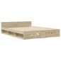 vidaXL Bettgestell mit Schubladen Sonoma-Eiche 140x200cm Holzwerkstoff vidaXL Bettgestell mit Schubladen Sonoma-Eiche 140x200cm Holzwerkstoff