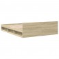 vidaXL Bettgestell mit Schubladen Sonoma-Eiche 140x200cm Holzwerkstoff vidaXL Bettgestell mit Schubladen Sonoma-Eiche 140x200cm Holzwerkstoff