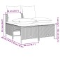 vidaXL 4-tlg. Garten-Sofagarnitur mit Kissen Schwarz Poly Rattan vidaXL 4-tlg. Garten-Sofagarnitur mit Kissen Schwarz Poly Rattan