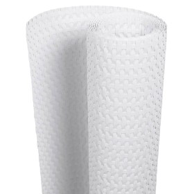 vidaXL Balkon-Sichtschutz Weiß 500x90 cm Poly Rattan