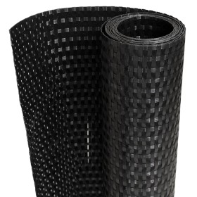 vidaXL Balkon-Sichtschutz Schwarz 1000x100 cm Poly Rattan