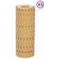 vidaXL Balkon-Sichtschutze 5 Stk. Hellbraun 255x19 cm Poly Rattan vidaXL Balkon-Sichtschutze 5 Stk. Hellbraun 255x19 cm Poly Rattan