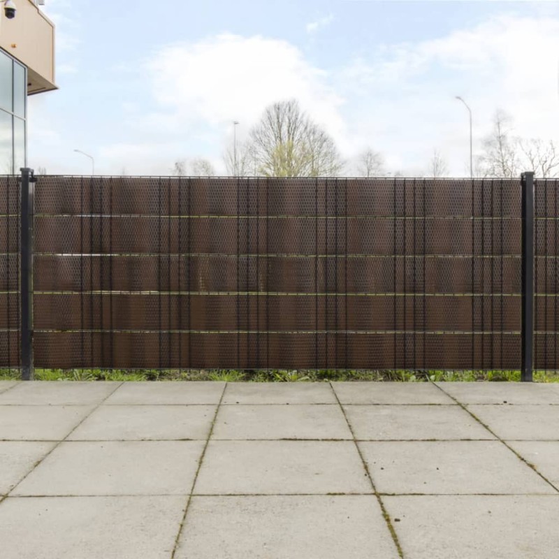 vidaXL Balkon-Sichtschutze 5 Stk. Braun & Schwarz 255x19cm Poly Rattan vidaXL Balkon-Sichtschutze 5 Stk. Braun & Schwarz 255x19cm Poly Rattan