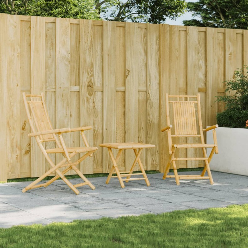 vidaXL Gartenstühle 2 Stk. Klappbar 53x66x99 cm Bambus vidaXL Gartenstühle 2 Stk. Klappbar 53x66x99 cm Bambus