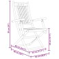 vidaXL Gartenstühle 2 Stk. Klappbar 53x66x99 cm Bambus vidaXL Gartenstühle 2 Stk. Klappbar 53x66x99 cm Bambus