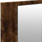 vidaXL LED-Spiegelschrank Räuchereiche 100x12x45 cm vidaXL LED-Spiegelschrank Räuchereiche 100x12x45 cm