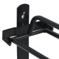 vidaXL Sattelhalter Klappbar Wandmontage Schwarz Eisen vidaXL Sattelhalter Klappbar Wandmontage Schwarz Eisen