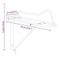 vidaXL Sattelhalter Klappbar Wandmontage Schwarz Eisen vidaXL Sattelhalter Klappbar Wandmontage Schwarz Eisen