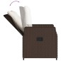vidaXL 5-tlg. Garten-Essgruppe mit Kissen Braun Poly Rattan vidaXL 5-tlg. Garten-Essgruppe mit Kissen Braun Poly Rattan