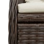 vidaXL 5-tlg. Garten-Essgruppe mit Kissen Braun Poly Rattan vidaXL 5-tlg. Garten-Essgruppe mit Kissen Braun Poly Rattan