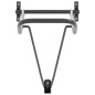 vidaXL Sattelhalter Klappbar Wandmontage Schwarz Eisen vidaXL Sattelhalter Klappbar Wandmontage Schwarz Eisen