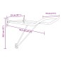vidaXL Sattelhalter Klappbar Wandmontage Schwarz Eisen vidaXL Sattelhalter Klappbar Wandmontage Schwarz Eisen