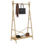 vidaXL Kleiderständer mit Ablage 102x50x190 cm Bambus vidaXL Kleiderständer mit Ablage 102x50x190 cm Bambus