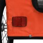 vidaXL Fahrradanhänger Hunde Orange und Grau Oxford-Gewebe und Eisen vidaXL Fahrradanhänger Hunde Orange und Grau Oxford-Gewebe und Eisen