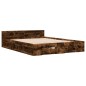 vidaXL Bettgestell mit Schubladen Räuchereiche 120x200cm Holzwerkstoff vidaXL Bettgestell mit Schubladen Räuchereiche 120x200cm Holzwerkstoff