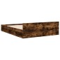 vidaXL Bettgestell mit Schubladen Räuchereiche 120x200cm Holzwerkstoff vidaXL Bettgestell mit Schubladen Räuchereiche 120x200cm Holzwerkstoff
