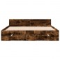 vidaXL Bettgestell mit Schubladen Räuchereiche 135x190cm Holzwerkstoff vidaXL Bettgestell mit Schubladen Räuchereiche 135x190cm Holzwerkstoff