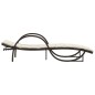 vidaXL Sonnenliege mit Auflage Braun 60x199x42 cm Poly Rattan vidaXL Sonnenliege mit Auflage Braun 60x199x42 cm Poly Rattan