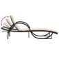 vidaXL Sonnenliege mit Auflage Braun 60x199x42 cm Poly Rattan vidaXL Sonnenliege mit Auflage Braun 60x199x42 cm Poly Rattan