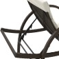 vidaXL Sonnenliege mit Auflage Braun 60x199x42 cm Poly Rattan vidaXL Sonnenliege mit Auflage Braun 60x199x42 cm Poly Rattan