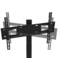 vidaXL TV-Eckständer mit 2 Ablagen für 32-65 Zoll Schwarz vidaXL TV-Eckständer mit 2 Ablagen für 32-65 Zoll Schwarz