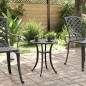 vidaXL Gartentisch Schwarz Ø48x53 cm Aluminiumguss vidaXL Gartentisch Schwarz Ø48x53 cm Aluminiumguss
