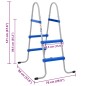 vidaXL Pool-Leiter für Aufstellpools 84 cm Stahl und Kunststoff vidaXL Pool-Leiter für Aufstellpools 84 cm Stahl und Kunststoff