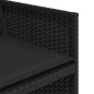 vidaXL 5-tlg. Garten-Essgruppe mit Kissen Schwarz Poly Rattan vidaXL 5-tlg. Garten-Essgruppe mit Kissen Schwarz Poly Rattan