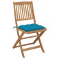 Klappbare Gartenstühle 8 Stk. mit Kissen Massivholz Akazie Klappbare Gartenstühle 8 Stk. mit Kissen Massivholz Akazie