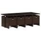 vidaXL 9-tlg. Garten-Essgruppe mit Kissen Braun Poly Rattan vidaXL 9-tlg. Garten-Essgruppe mit Kissen Braun Poly Rattan