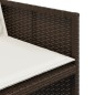 vidaXL 9-tlg. Garten-Essgruppe mit Kissen Braun Poly Rattan vidaXL 9-tlg. Garten-Essgruppe mit Kissen Braun Poly Rattan
