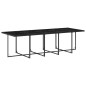 vidaXL 11-tlg. Garten-Essgruppe mit Kissen Schwarz Poly Rattan vidaXL 11-tlg. Garten-Essgruppe mit Kissen Schwarz Poly Rattan