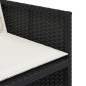 vidaXL 11-tlg. Garten-Essgruppe mit Kissen Schwarz Poly Rattan vidaXL 11-tlg. Garten-Essgruppe mit Kissen Schwarz Poly Rattan