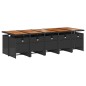 vidaXL 11-tlg. Garten-Essgruppe mit Kissen Schwarz Poly Rattan vidaXL 11-tlg. Garten-Essgruppe mit Kissen Schwarz Poly Rattan