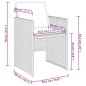 vidaXL 13-tlg. Garten-Essgruppe mit Kissen Schwarz Poly Rattan vidaXL 13-tlg. Garten-Essgruppe mit Kissen Schwarz Poly Rattan