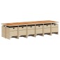 vidaXL 13-tlg. Garten-Essgruppe mit Kissen Beige Poly Rattan vidaXL 13-tlg. Garten-Essgruppe mit Kissen Beige Poly Rattan