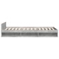 vidaXL Bettgestell mit Schublade Betongrau 90x190 cm Holzwerkstoff vidaXL Bettgestell mit Schublade Betongrau 90x190 cm Holzwerkstoff