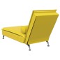 vidaXL Massage-Chaiselongue mit Nackenrolle Gelb Samt vidaXL Massage-Chaiselongue mit Nackenrolle Gelb Samt