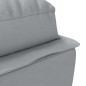 vidaXL Massage-Chaiselongue mit Kissen Hellgrau Stoff vidaXL Massage-Chaiselongue mit Kissen Hellgrau Stoff