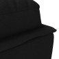vidaXL Massage-Chaiselongue mit Kissen Schwarz Stoff vidaXL Massage-Chaiselongue mit Kissen Schwarz Stoff